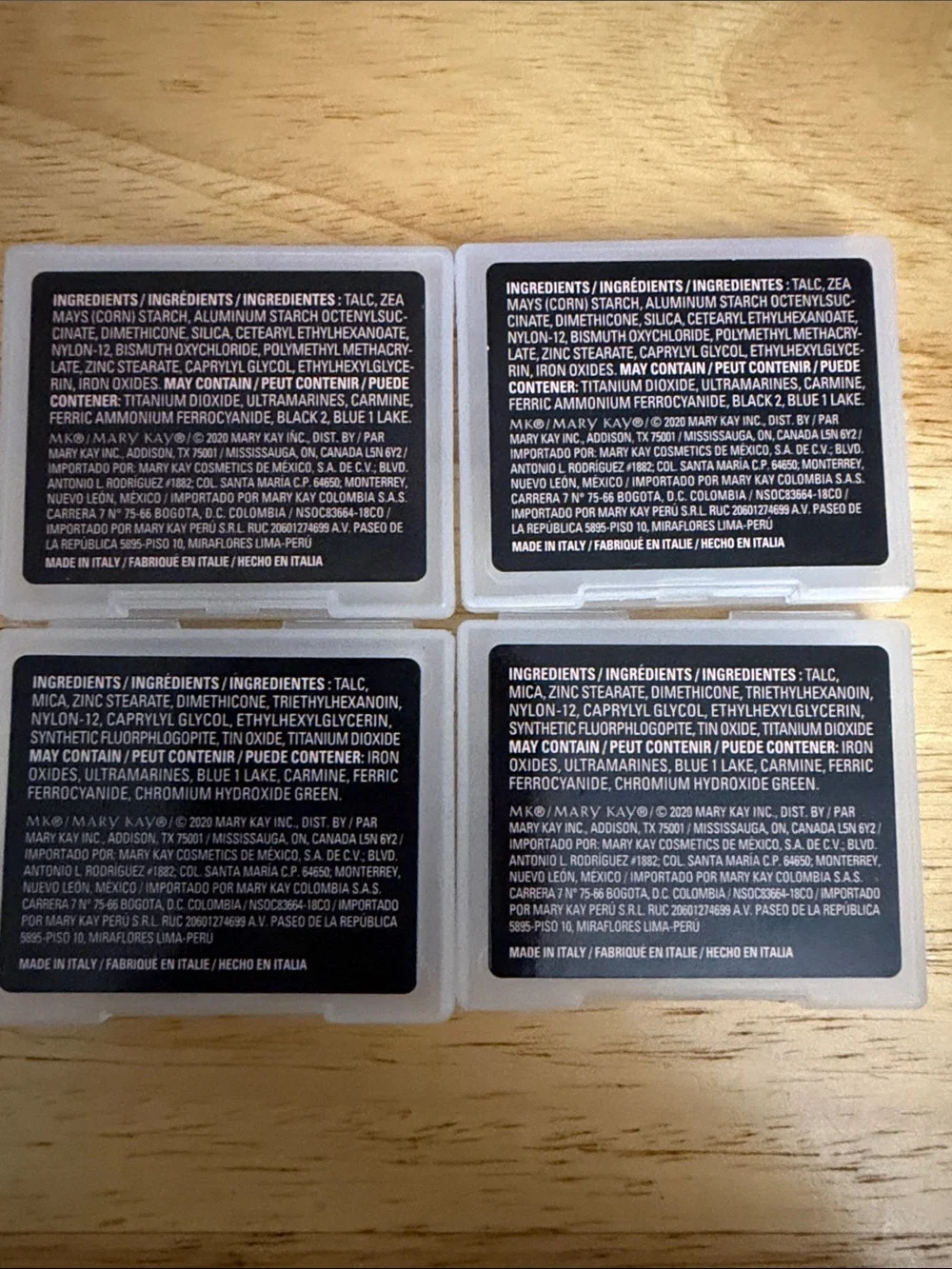 Lot of 4 Mary Kay Chromafusion Eyeshadow Singles